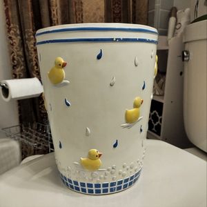 Bathroom Trashcan Ducks